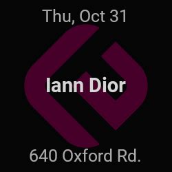 Iann Dior – Ann Arbor – Oct 31 